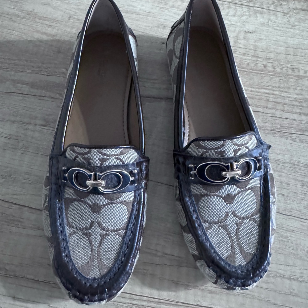 Brown Coach loafers